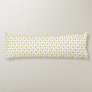 Circle Pattern Yellow & Grey Body Pillow