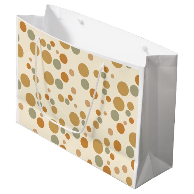 circle patterned large gift bag (Front Angled)