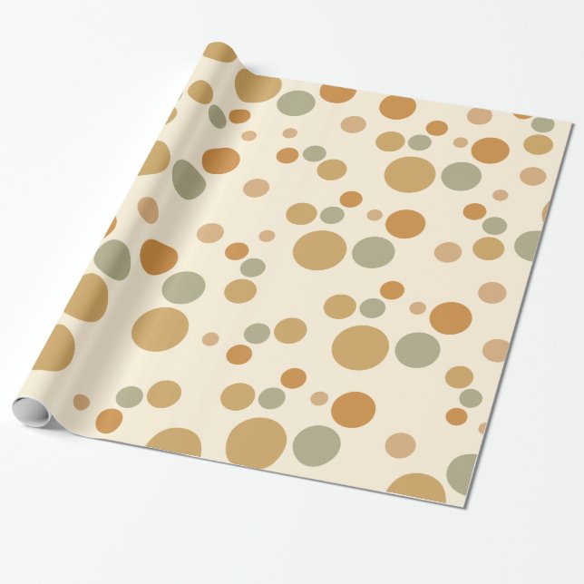 circle patterned wrapping paper (Unrolled)