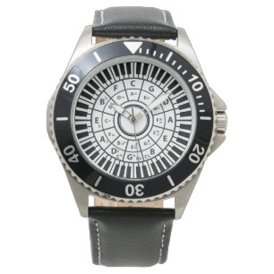 Circle Piano Keys Circle of Fifths Watch