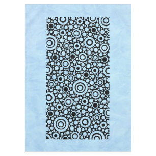 Circle Polka Dots black + your background colour Tablecloth