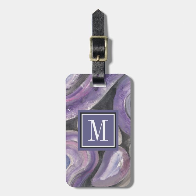 Circle Rain Luggage Tag (Front Vertical)