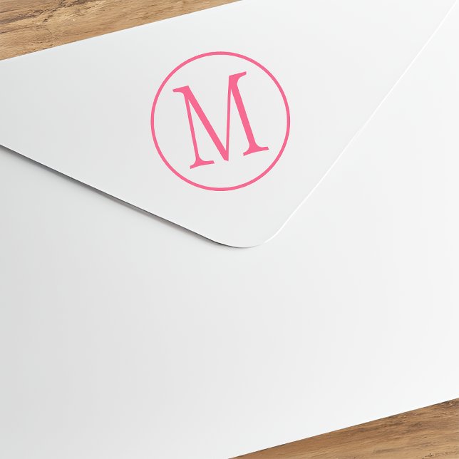 Circle Ring Capital Letter Monogram Rubber Stamp (Creator Uploaded)