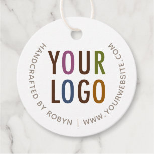 Circle Round Custom Retail Price Tags with String