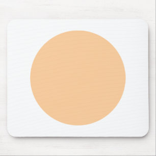 Circle - Sand with White Mouse Pad