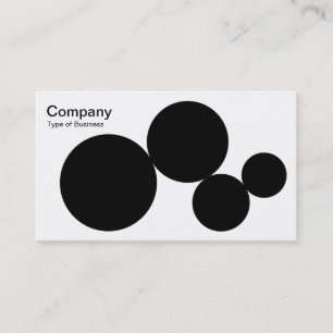 Circle Series - Black on White Business Card