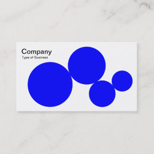Circle Series - Blue on White Business Card