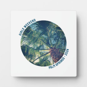 Circle Shape Girls Bachelorette Weekend Photo Plaque