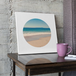 Circle Shape Photo Canvas Print
