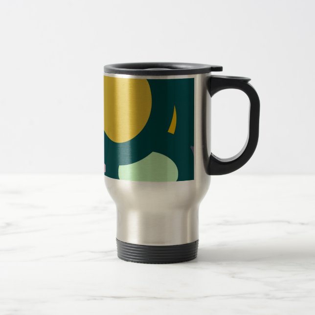 circle shape round shape travel mug (Right)