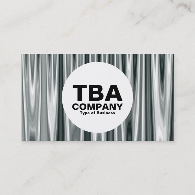 Circle - Silver Curtains 01 Business Card (Front)