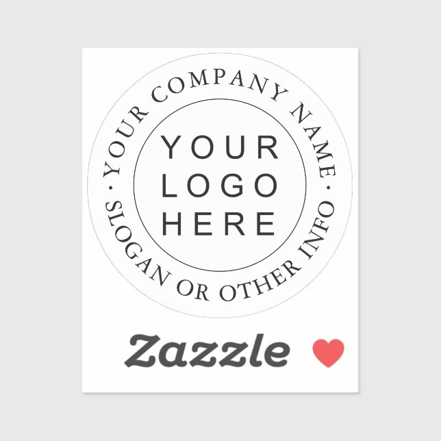 Circle Simple Business Logo Custom Clear (Sheet)