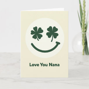 Circle Smiling Nana Love You Card