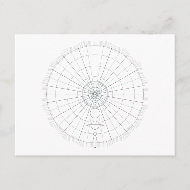 circle solar system postcard (Front)