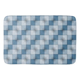 Circle-Squares Bath Mat