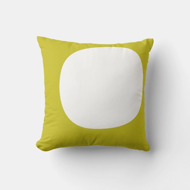 Circle/Star green pillow (Front)