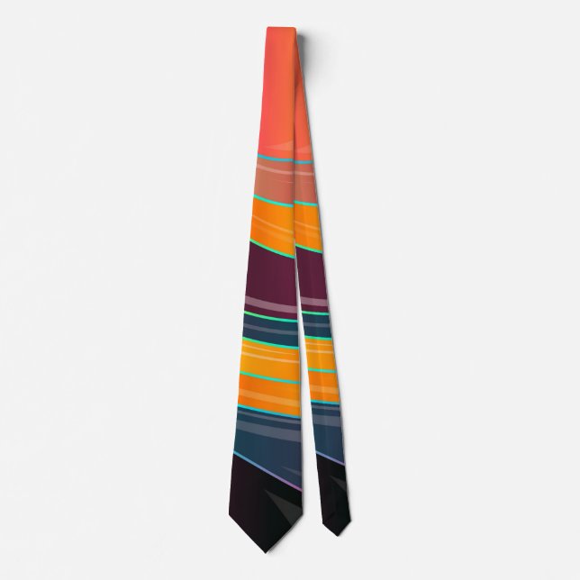 circle swirl abstract tie (Front)
