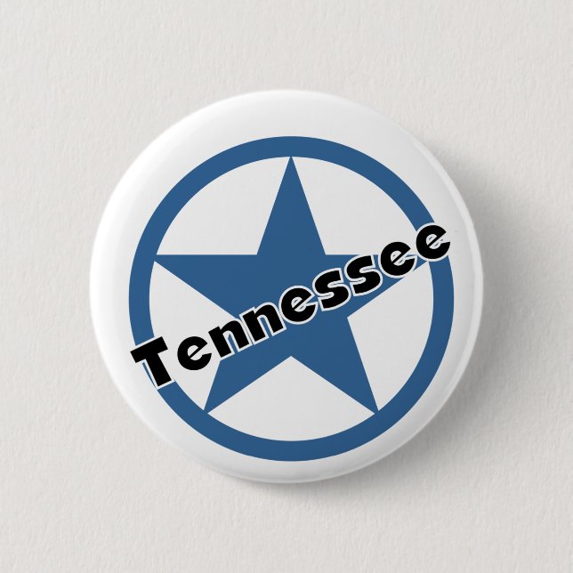 Circle Tennessee 6 Cm Round Badge (Front)