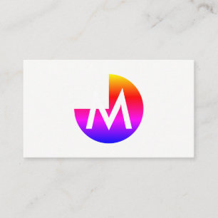 Circle / Three Quarter (colourful) Business Card