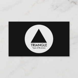 Circle - Triangle - Black (Gold) Business Card
