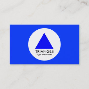 Circle - Triangle - Blue Business Card