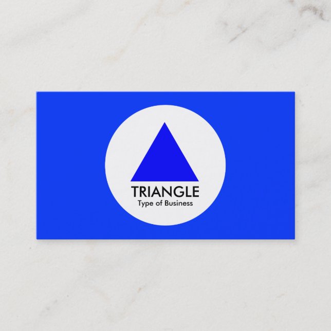 Circle - Triangle - Blue Business Card (Front)