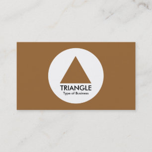Circle - Triangle - Brown Business Card