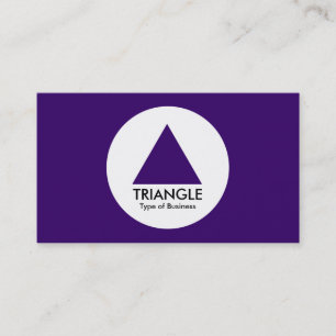 Circle - Triangle - Deep Purple Business Card