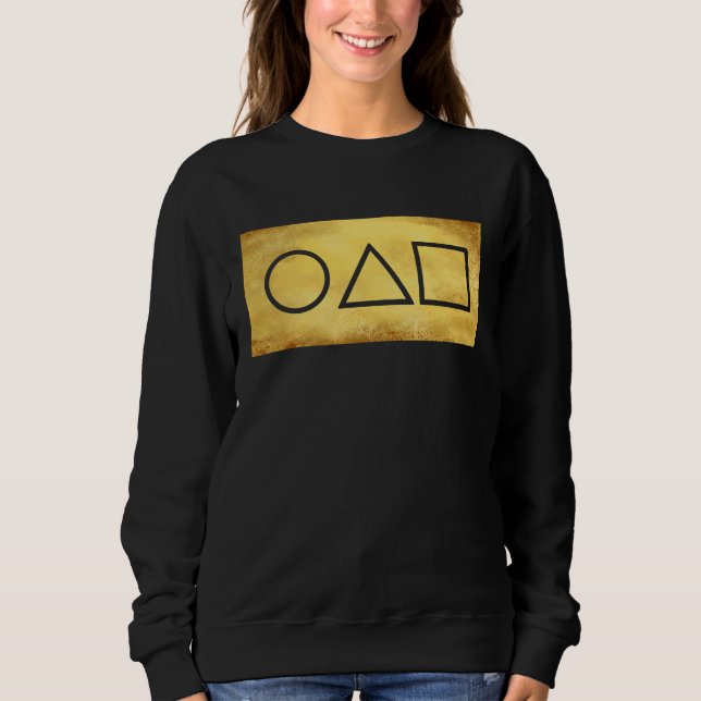 Circle Triangle Square Card Game Sweatshirt (Front)