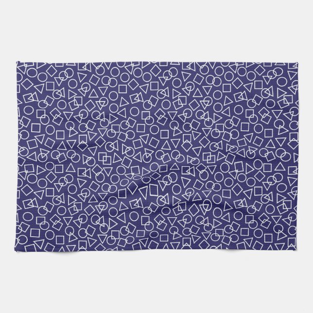 Circle Triangle Square Kitchen Towel (Horizontal)