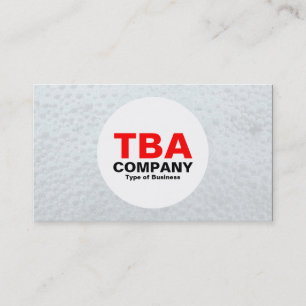 Circle - White Bubbles Business Card