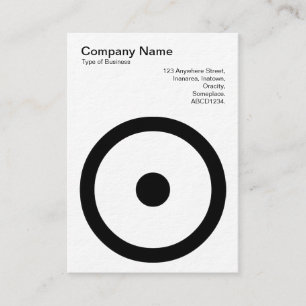 Circle with Centre Spot Business Card