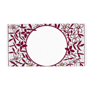 Circle with daisy border