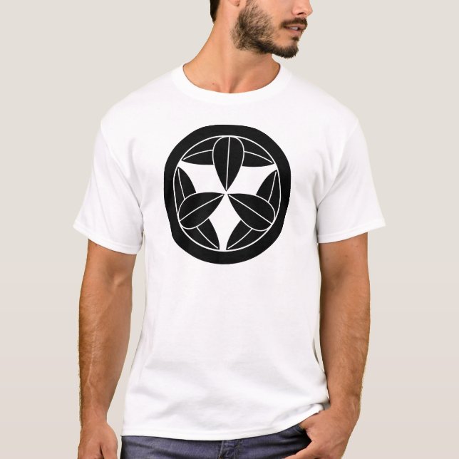 Circle with Nine Bamboo Leaves T-Shirt (Front)