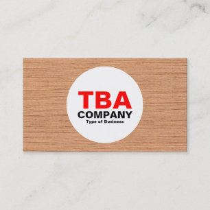 Circle - Wood 04 Business Card