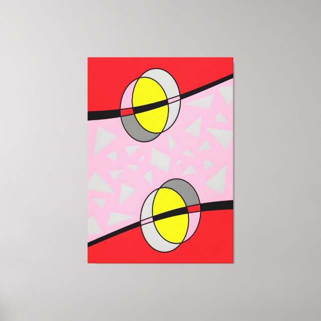 Circled Back Scrum Design II Canvas Print (Front)