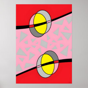 Circled Back Scrum Design II Poster