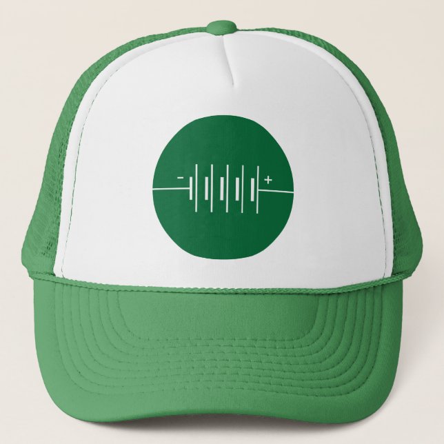 Circled Batteries Symbol Trucker Hat (Front)