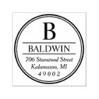 Circled Monogram Initial Return Address