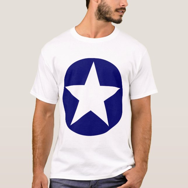 Circled Star - Dark Blue T-Shirt (Front)