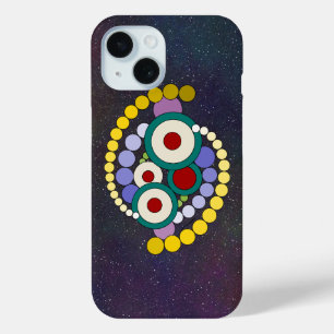 Circles Abstract Artwork iPhone 15 Case