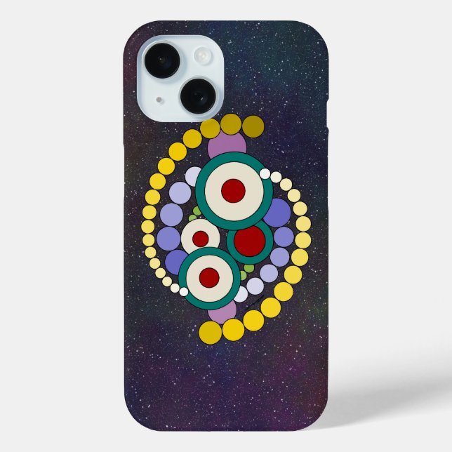 Circles Abstract Artwork Case-Mate iPhone Case (Back)