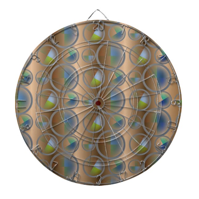 Circles Abstract Dartboard (Front)