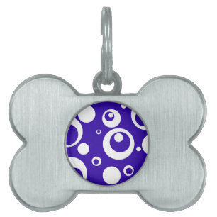 Circles and Dots Pet ID Tag