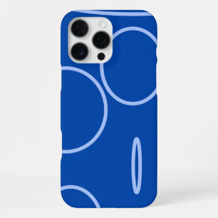 Circles and Loop on Blue iPhone 16 Pro Max Case