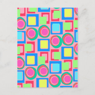 Circles and Squares Postcard