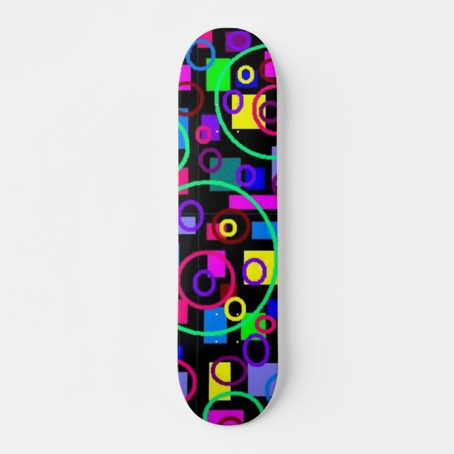 Circles and Squares Skateboard (Front)