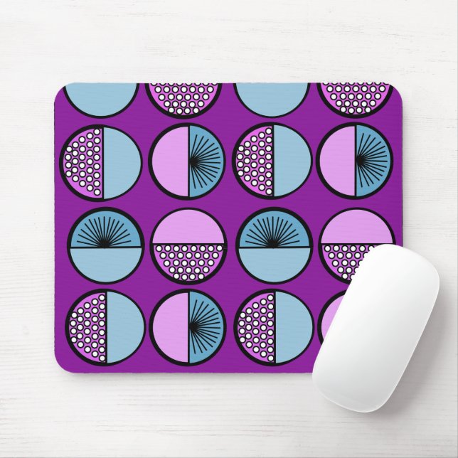 Circles and Stars Mouse Pad (With Mouse)