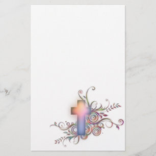 Circles and Swirls~ Cross Stationery