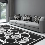 Circles black white modern geometric patterns  cushion<br><div class="desc">Circles black white grey modern geometric patterns</div>